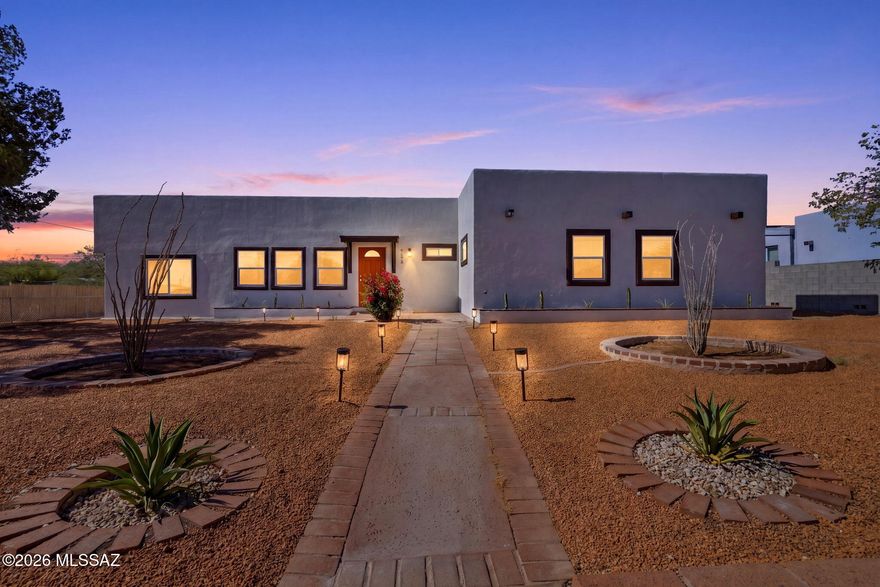 Completely renovated and turnkey, this exceptional R2-zoned property offers endless possibilities for investors, owner-occupants, and multigenerational living. Situated on a spacious quarter-acre lot just 1 mile from Downtown Tucson, the University of Arizona, Banner Hospital, and I-10, the location is unbeatable. Everything is new from top to bottom, including the roof, HVAC system, ductwork, plumbing, electrical, windows, doors, water heater, appliances, fixtures, and interior/exterior paint. The oversized lot features side and rear access for RVs, boats, or future development, plus additional off-street parking and a tandem driveway. With R2 zoning and ample space to add another structure, this is an outstanding opportunity for student housing, long-term rentals, or future expansion.