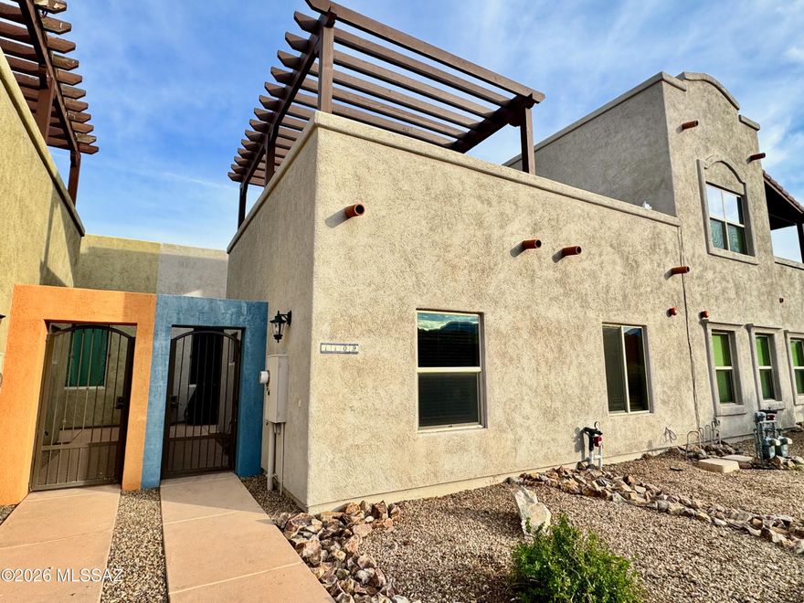 Come enjoy the Tubac lifestyle while living in this beautifully designed and well maintained Embarcadero townhome. Featuring expansive sky deck with scenic views, refined interior, granite countertops, gas fireplace, and private courtyard. Move-in with access to a resort-style pool and nearby fitness facilities, all just moments from the Historic Village of Tubac, shopping, and dining. An exceptional must-see home--tour it today and make it yours. FULLY READY FOR A NEW BUYER NOW!
