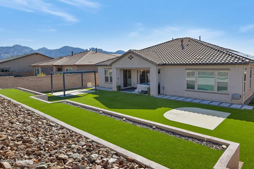 Range Price $800,000-$825,000. Located behind the gates of a charming community, this well-appointed single-story home offers 3,145 square feet of thoughtfully designed living space with a desirable split floorplan that balances openness and privacy. With four bedrooms, three bathrooms, and a 3-car garage. The layout is ideal for everyday living, hosting guests, or accommodating multigenerational needs. High ceilings and expansive living areas create a bright, welcoming feel, while the gourmet kitchen anchors the heart of the home and flows seamlessly into the main gathering spaces. Fresh interior paint enhances the clean, move-in-ready appeal, and generously sized rooms provide flexibility for home offices, guest suites, or hobbies.