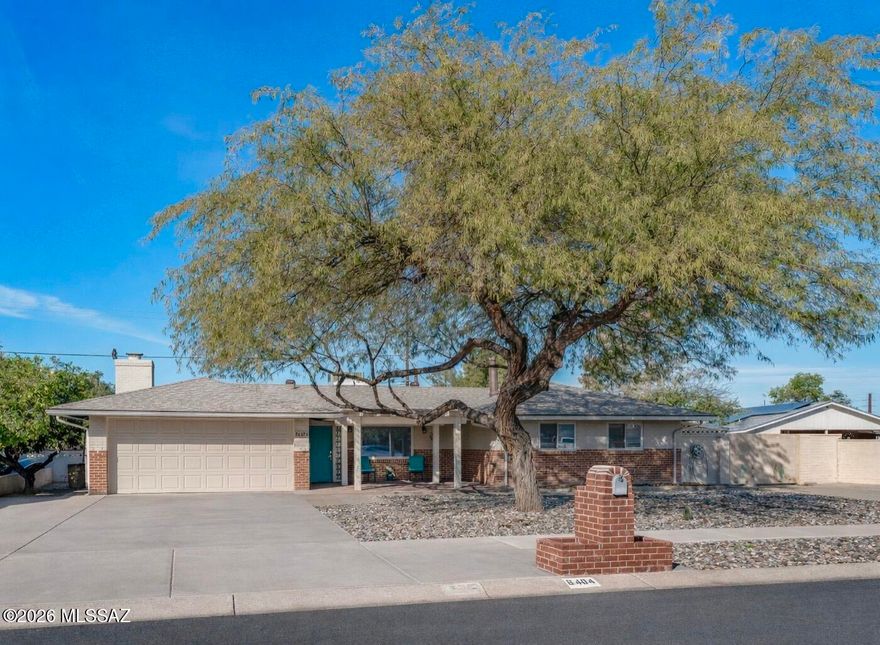 Don't miss this solid, well maintained Mid-Century Ranch in a convenient east/central neighborhood. This one owner home has been lovingly cared for since 1958. ROOF and HVAC were both replaced in 2023. Kitchen features a NEW Fridge, Dishwasher, Wall Oven and Microwave. NEW interior/exterior paint and carpets. Large laundry room has brand new washer + existing dryer and lots of storage. Peaceful and private yard has multiple citrus trees; lemon, lime, orange and pink grapefruit. HUGE RV PAD with sewer connection/ electric hookup. Plenty of room for multiple vehicles + 2-car garage. Two fireplaces and a HUGE family room makes this a very warm and comfortable home. Come see!