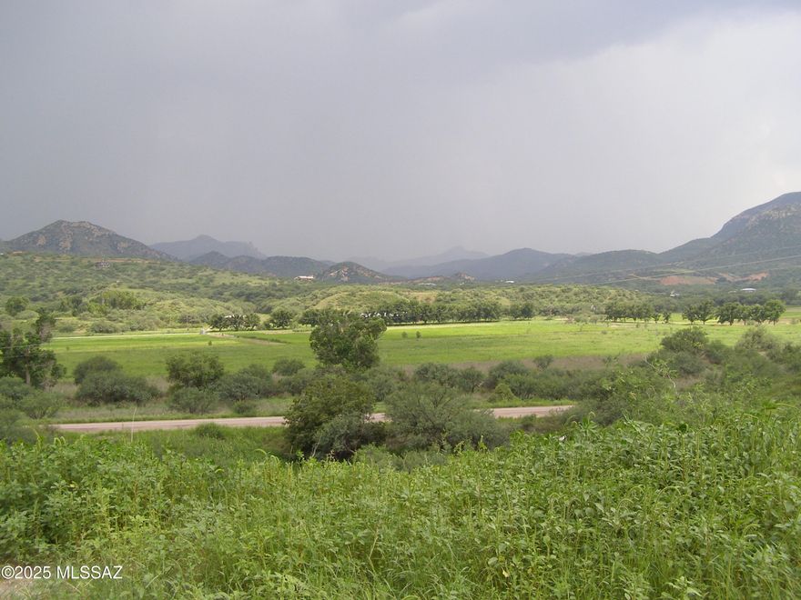 Numerous high set building sites to choose from on this beautiful rolling hills parcel with electric and 1,475 feet of frontage on Hwy 82. Great water table for your well. Perfect climate, awesome views and just a few minutes to the charming town of Patagonia with its wonderful shops, restaurants and schools.
