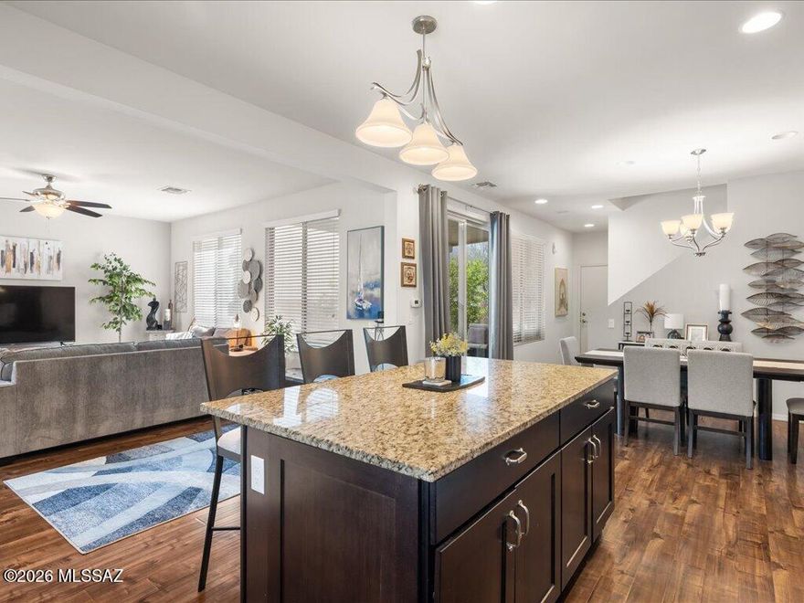 Welcome home to this inviting 3-bedroom, 2.5-bath home offering 1,717 sq ft in the desirable Sierra Morado community. The open layout features an upgraded kitchen with granite countertops and great flow into the living and dining areas--perfect for everyday living and entertaining. Step outside to enjoy the extended covered back patio and low-care backyard, creating a relaxing outdoor retreat. The HVAC system was replaced in 2024 for added peace of mind, and the home also includes an owned water softener system. Additional highlights include a two-car garage and plenty of guest parking nearby. Residents of Sierra Morado enjoy access to community parks, a pool, and shared gathering spaces, making this a wonderful place to call home.