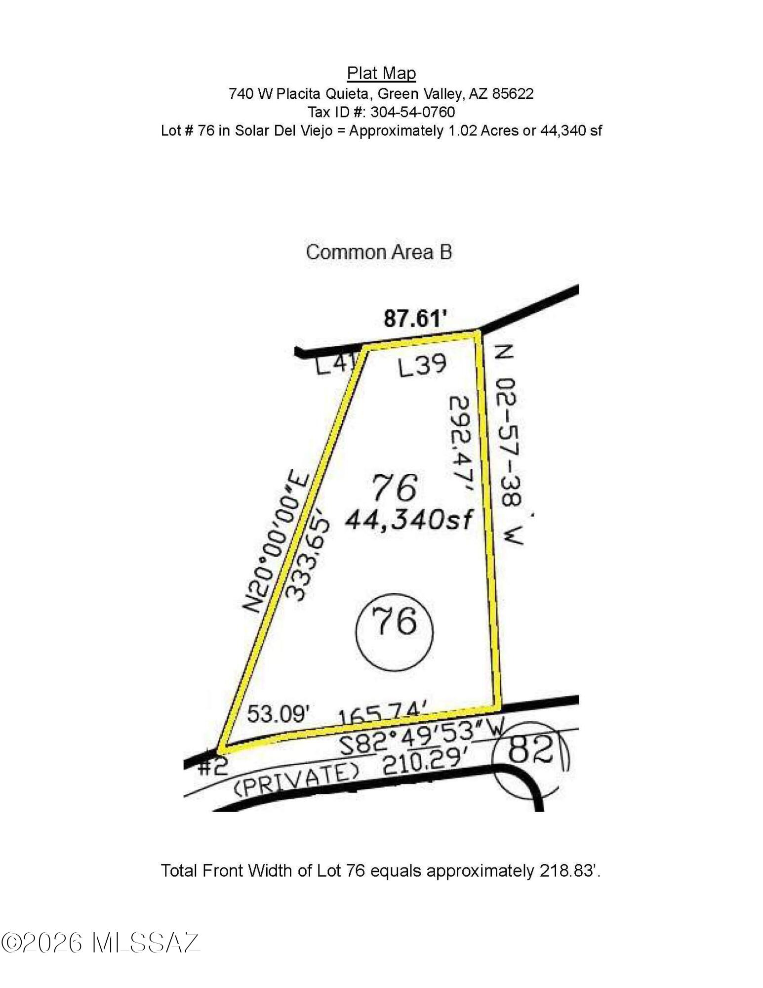 740 W Placita Quieta Lot 76