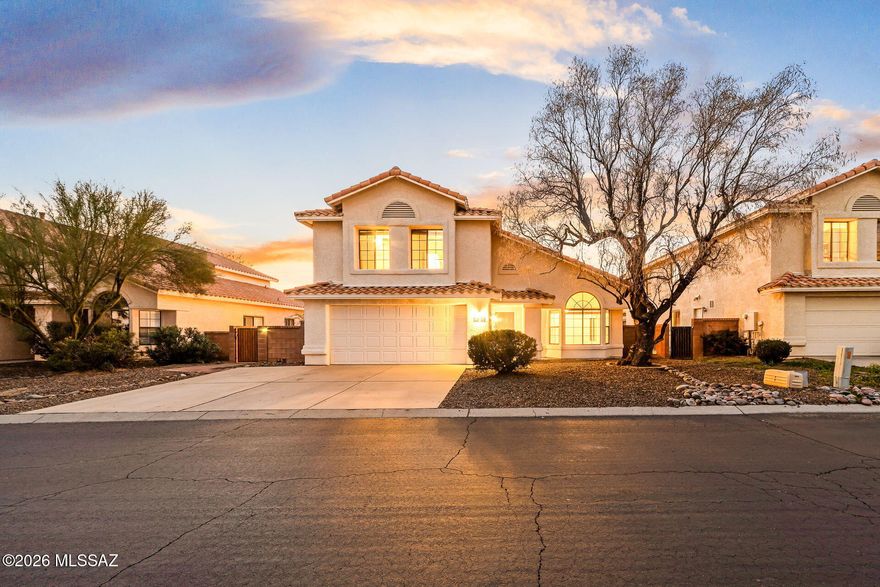 Range Price: Seller will counter or accept offers between 445-460k. Set in the gated Villages of La Cañada, this true 4-bedroom home with a den brings together comfort, convenience, and low-maintenance living. The bright, open layout features no carpet and easy day-to-day functionality. The kitchen offers granite countertops and efficient workspace, while the spacious primary suite provides a relaxing retreat with a generous bathroom and closet. With 2.5 baths and flexible living spaces, the home adapts easily to a variety of needs. The backyard is designed for simple upkeep, and the sparkling pool is just a short walk away. Positioned near the community entrance, the location makes coming and going quick and easy.