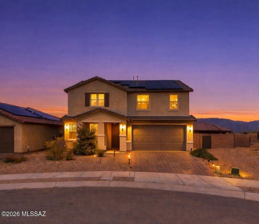 Welcome to this beautiful home located in the highly desirable Rancho Del Lago community in Vail, Arizona, where comfort, style, and stunning desert surroundings come together. This thoughtfully designed home offers a spacious open floor plan that is perfect for both everyday living and entertaining .The bright and inviting great room flows seamlessly into the kitchen, featuring ample cabinetry, generous counter space, and a large island ideal for meal prep, casual dining, or gathering with family and friends. The split-bedroom layout provides privacy, while the primary suite offers a relaxing retreat with a spacious bathroom and walk-in closet. Step outside to enjoy Arizona living at its best. The backyard is designed for relaxation and entertaining with a covered patio and low-maintenance landscaping--perfect for enjoying beautiful desert evenings and mountain views.

Located in the sought-after Rancho Del Lago community, residents enjoy sidewalks, nearby parks, and convenient access to shopping, dining, and outdoor recreation. The home is also within the highly rated Vail School District, and just minutes from I-10, making commuting to Tucson quick and convenient.

This move-in-ready home offers the perfect blend of modern comfort, scenic surroundings, and a prime location--making it an exceptional opportunity in the Vail area.