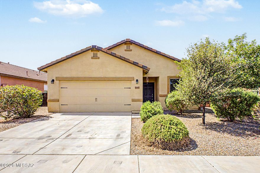 Welcome home to this charming 3BD/2BA property located in the desirable San Lucas community! This home features an open-concept living room and kitchen area, with recently replaced carpet in the living room and hallway for a fresh, comfortable feel. The kitchen offers beautiful granite countertops, well-maintained black appliances, and ample cabinetry for storage.

The spacious primary bedroom includes a walk-in closet and a private en-suite bathroom, complete with a recently remodeled walk-in shower featuring stunning marble stone. Entertaining and relaxing backyard featuring a screened-in porch, artificial turf putting green, fire pit and mature citrus trees. The front yard features low-maintenance desert landscaping with gravel and native plantings.

San Lucas is community offering parks, walking paths, playgrounds, and sports fields for residents to enjoy. Additional features include washer and dryer hookups and a 2-car garage with built-in storage shelves and racks.

Pet friendly. Owner reserves the right to approve or deny pets based on size, type, and quantity.