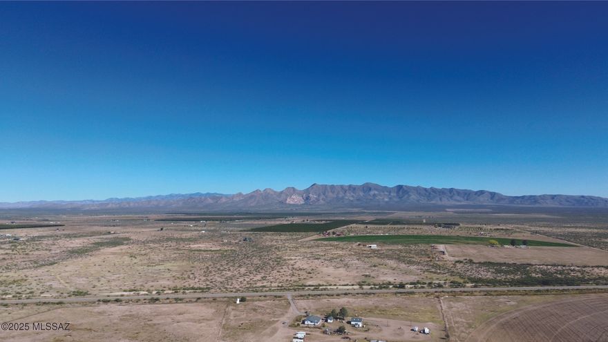 Incredible 17.64-acre property ready for you to build your dream home on. Set right on paved county maintained Central Hwy just south of Elfrida AZ. Unobstructed views, level property. There is a recorded easement for access see survey in the photos. Short drive to Historic Tombstone, Bisbee or all of the Cochise County sites. Electric power is available at the road.  Seller financing is available with $4900 Down plus Pioneer Title account setup and closing Costs, for 7 years at 9.9 percent interest. with a payment of $248.24 per month plus Pioneer Title Processing fee and impounded property tax.