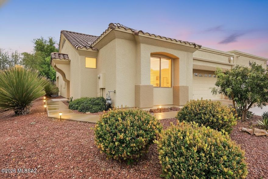 Such a beautifully updated townhome in the heart of Green Valley!-- perfectly sized for effortless, maintenance-free living, yet spacious enough to host every celebration life brings your way.
With the HOA handling all the details, this is truly a lock-and-leave lifestyle. Come and go as you please, knowing your home is always cared for.
Step outside to your stunning back patio, where  your patio and the greenbelt behind it create a serene and peaceful backdrop for your outdoor living experience -- a private retreat you'll enjoy every single day.
Inside, the spectacular kitchen features  upgraded  appliances, including a gas stove . One of the rare homes in Las Campanas offering gas, this kitchen is ready for everything from casual mornings to festive dinner parties!  The great room is open to the kitchen and looks out over the patio.  A second bedroom can double as an office or craft room.  Nothing has been left undone, and there is nothing left for you to do but enjoy this next journey in life.  Easy care. Easy living. Stunning in every way. Come home!