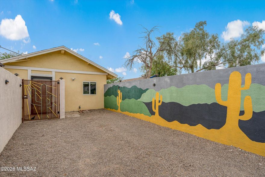 Fantastic Location, centrally located property featuring a charming main house with a detached casita/studio, offering flexibility and comfort in a desirable Tucson location. The main home offers 2 bedrooms and 2 bathrooms, while the detached studio includes a full kitchen and bathroom.

This versatile layout is ideal for multigenerational living, a private guest space, or a home office setup. The separate living areas provide both privacy and functionality while maintaining a cohesive property feel.

Conveniently located near shopping, dining, and major transportation routes, this property combines charm, flexibility, and location.

A great opportunity for buyers looking for additional space and versatility in a central Tucson setting.