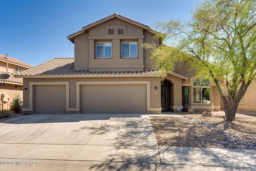 VA Assumable loan -2.75 rate with $475,000 balance.  Must use own eligibility. Incredible find in Continental Reserve. 5 bedrooms, 3 full baths, 3-car garage ++ pool & spa. Tasteful decorative touches throughout. Large 5th bedroom and full bath on mail level, perfect for multi-generational living or guests. Gorgeous kitchen featuring stainless steel gas appliances and custom cabinetry. Formal living, dining, spacious great room and kitchen nook offer space for entertaining and ease. 0.18-acre lot with no rear neighbors and views of Sobrero Peak.