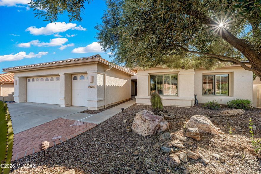 Views!Views!Views! This well cared for home is clean, bright, & ready for it's next chapter!  Situated on an elevated lot, you will never miss a gorgeous Arizona Sunrise or Sunset! Great floorplan with 3 bdrms/ 2 baths + Den. Separate Living room & Formal Dining.  Family room & eat-in nook right off the kitchen. Cook for friends while they join you at the breakfast bar. Golf cart garage! Enjoy privacy with plantation shutters. Just imagine the life you could be living here! Located within an Active 55+ Adult community that comes with ample amenities including world class golfing, 4 clubhouses, ballrooms, meeting rooms, fitness centers, 6 pools including lap pools & 2 activity centers, 200 clubs to join, dining options, pickleball, Dog park & more