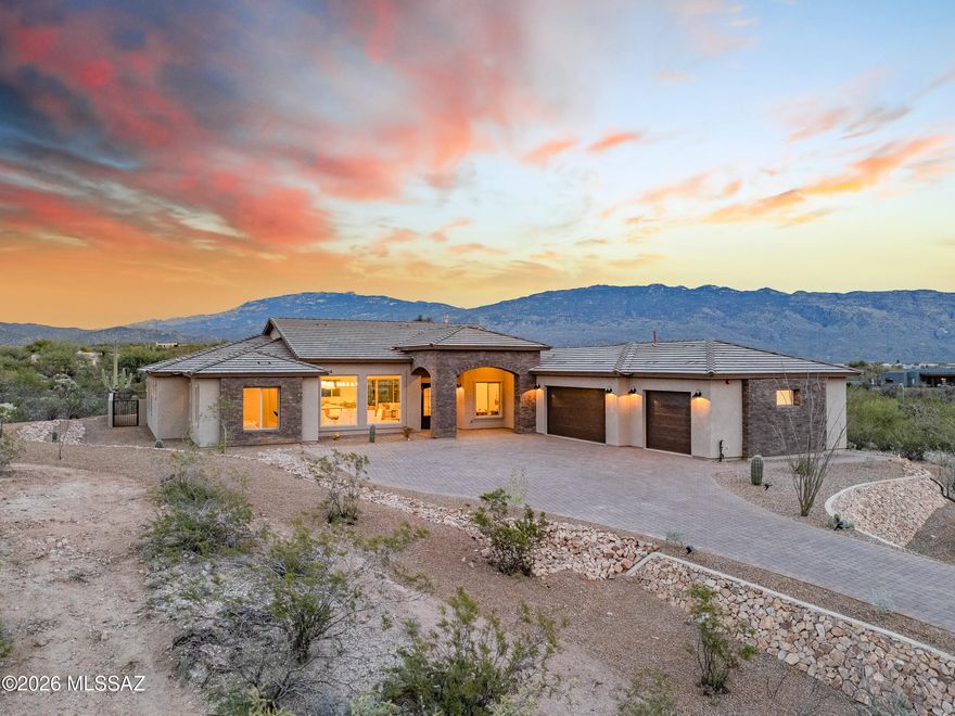Experience elevated living on a premier homesite in Phase II of Rancho Soldados.  This 4BR/4.5BA/3-car garage residence is on the perimeter of a beautiful gated community with east facing rear yard with mountain views in al directions.  Designed with elegance and thoughtfully planned open concept living enhanced with beautiful mountain views.  Features soaring ceilings and windows, gourmet kitchen, Butler pantry, En-suites in bedrooms, walk in closets, greatroom with fireplace, large dining room, enhanced lighting throughout.  Primary bedroom, bath and closet provides retreat-like living for the owners.  Office space is privately situated in the hub of the house with steel famed glass doors and window for additional views. Public Report will be provided.