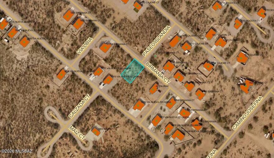 Vacant residential lot in an established Rio Rico neighborhood. Surrounded by existing homes. Water available nearby per utility inquiry.  Property sold as-is. Seller holds equitable interest.