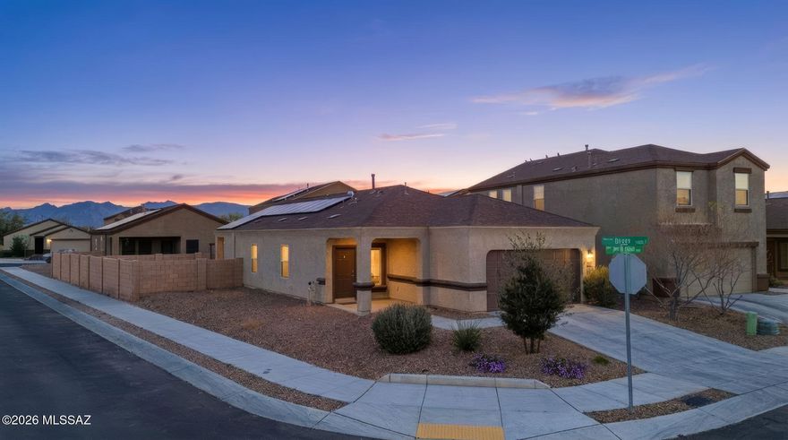 Take advantage of this home that is BACK ON THE MARKET!
Seller will contribute 3% TOWARDS BUYER'S CLOSING COSTS with full price offer. FHA is all completed and it came in AT VALUE.
This charming 3-bedroom, 2-bath residence offers 1,334 sq ft of comfortable living space. Enjoy the open floor plan, modern lighting, tile flooring in all high traffic areas, and nice covered patio.
Fully landscaped large backyard with pavers, turf, and decorative rock. Spacious two-car garage ideal too for storage or hobbies.
With this convenient location, you'll love being just minutes from local schools, shopping centers, major employers, and the I-19 and I-19 Freeways. 
Solar panels to help you save on your energy bill! Purchased solar panels require buyer to assume the current payment pla dining options, and easy freeway access  making daily commutes and weekend plans effortless.

Whether you're a first-time buyer, downsizing, or looking for an investment opportunity, this home checks all the boxes. Don't miss your chance to own in Tres Pueblos  where comfort, community, and convenience come together!