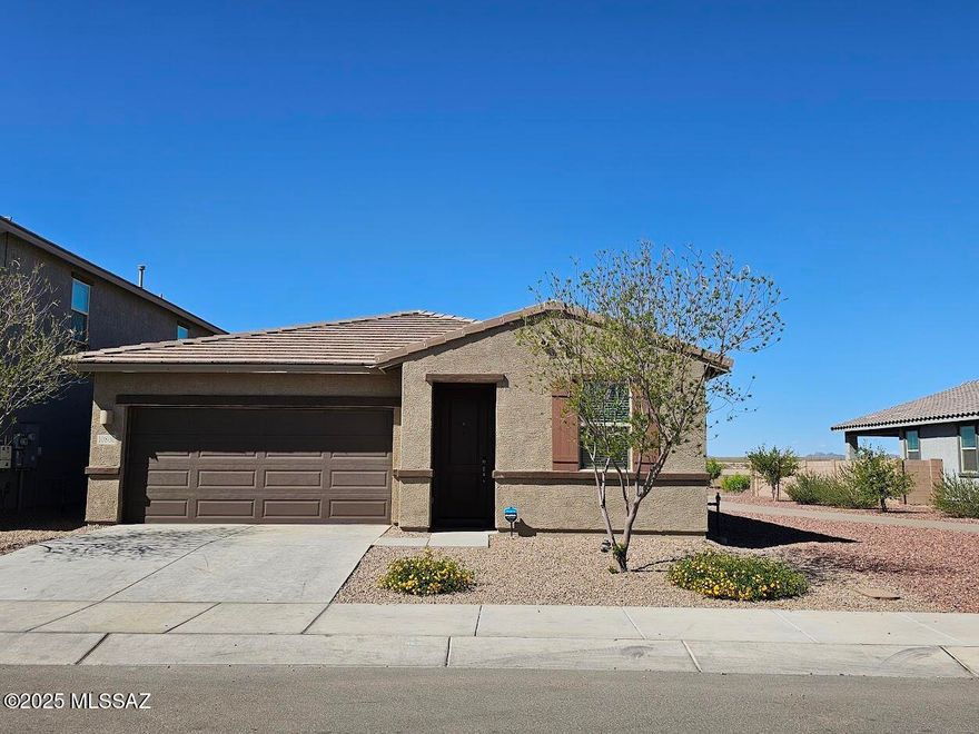 This home is comfortably equipped with 4 bedrooms; 3 bathrooms; boasting a teen/flex room; all appliances including washer and dryer. Kitchen has stainless steel DW, refrigerator, microwave and gas range. Split bedrooms with the Primary suite including walk in closet, double sinks, walk-in shower. You will be comfortable in your own garage which is epoxy coated, climate controlled and insulated.  Pets upon approval.  Call for a showing today!  This Brokerage represents the Landlord for this property.