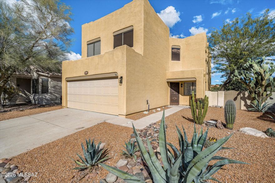 Discover your dream home, where modern luxury meets breathtaking natural beauty. Nestled on a private lot in Copper Creek, this fully remodeled residence offers stunning, unobstructed views of the Catalina Mountain Range.
Experience modern luxury and stunning Catalina Mountain views in this fully remodeled Copper Creek home. Enjoy a private lot, sparkling pool, and dramatic two-story entry opening to a light-filled family room. The updated kitchen features brand new cabinets, quartz counters, and ample storage. Throughout the home you'll find new fixtures, elegant flooring, and stylish doors. Relax in remodeled bathrooms with beautiful showers. Upstairs offers three spacious bedrooms and a master suite with a custom loft perfect as an office, library, or sitting area.