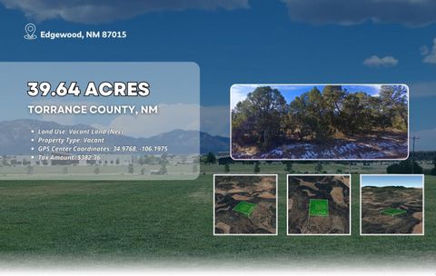 Vacant Land For Sale - Highway<br/> Torrance County, Edgewood, NM 87016