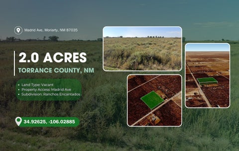 Vacant Land For Sale - Lots 12&13 Madrid Avenue<br/> McIntosh, NM 87032