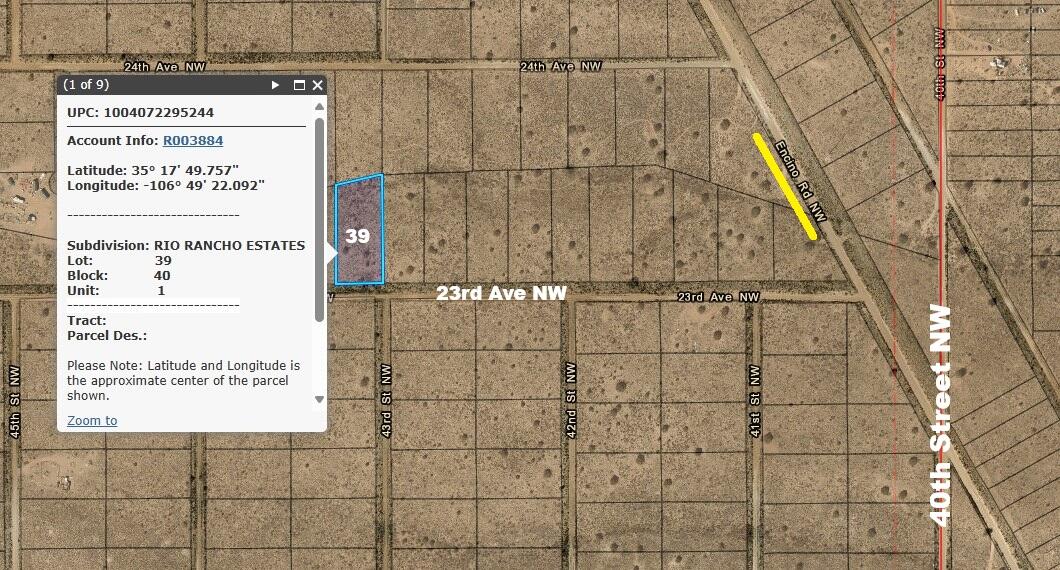 Lot 39 23rd Avenue, Rio Rancho, New Mexico image 1