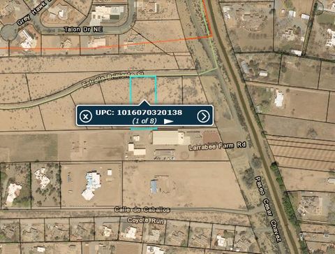 Vacant Land For Sale - Prairie Sunrise Phase 1, Lot 3<br/> Sandoval County, Corrales, NM 87048