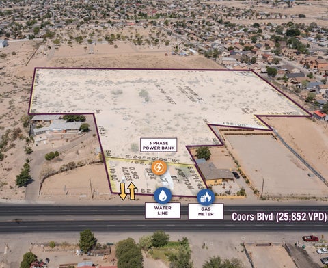 Vacant Land For Sale - 1735 Coors Boulevard<br/> Albuquerque, NM 87121