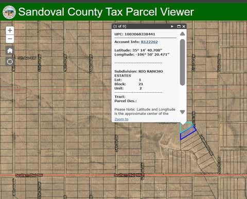 Vacant Land For Sale - LOTS 1 & 2 Delgado Road<br/> Rio Rancho, NM 87124