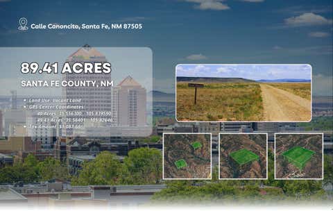 Vacant Land For Sale - Calle Canoncito - Parcel 1<br/> Santa Fe County, Santa Fe, NM 87505