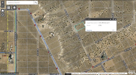 Vacant Land For Sale - 1318 Bay Road<br/> Rio Rancho, NM 87144