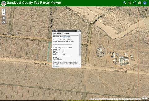 Vacant Land For Sale - 4700 Cayenne Road<br/> Sandoval County, Rio Rancho, NM 87144