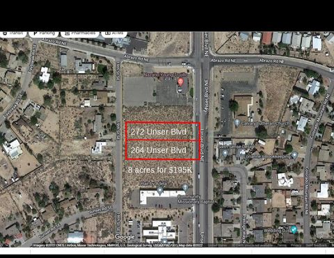 Vacant Land For Sale - 272 & 264 Unser Blvd Street<br/> Rio Rancho, NM 87144