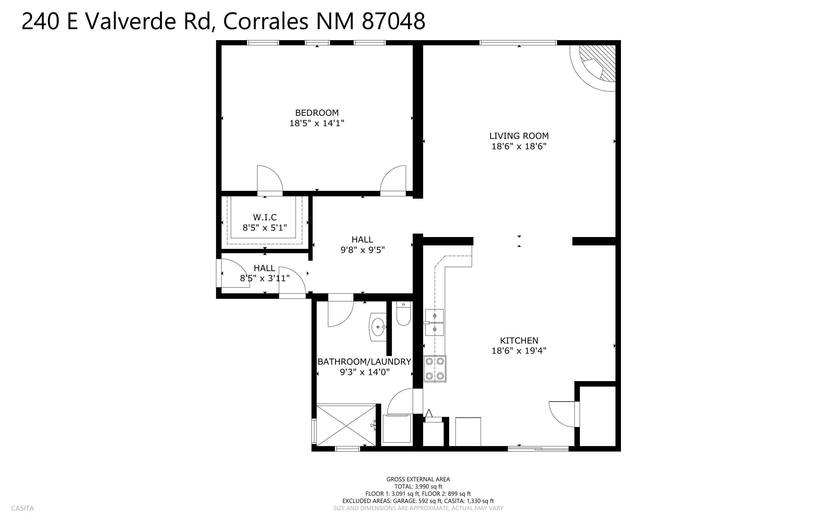 240 E Valverde Road, Corrales, New Mexico image 44