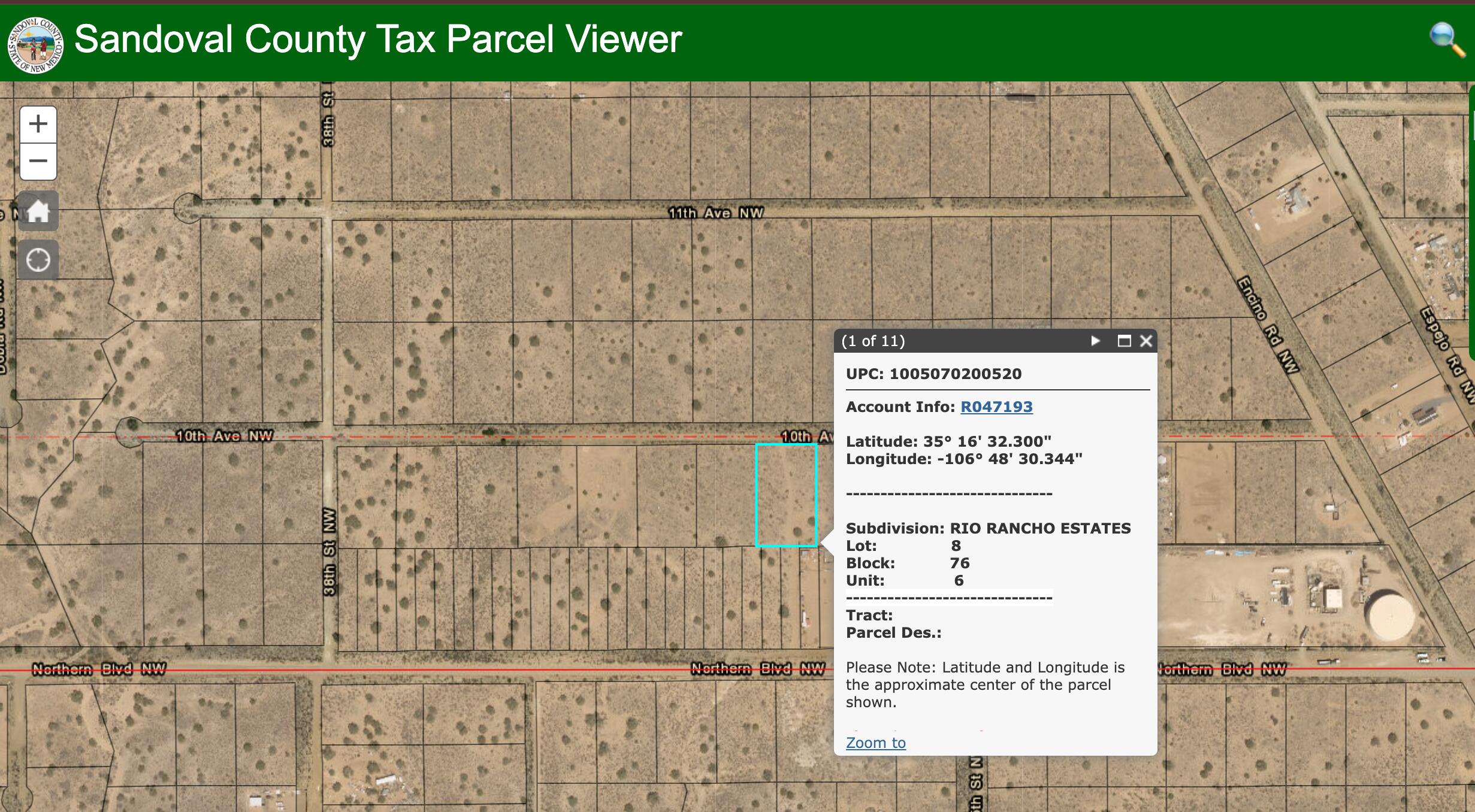 Lot 8 10th Avenue, Rio Rancho, New Mexico image 1