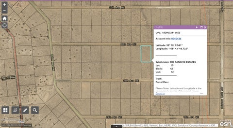 Vacant Land For Sale - Sub Rio Rancho Estates Lot 10<br/> Rio Rancho, NM 87144