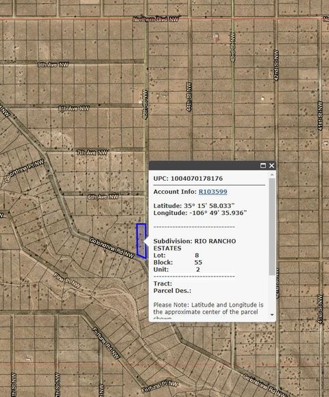 Vacant Land For Sale - Golondrina Road<br/> Rio Rancho, NM 87124
