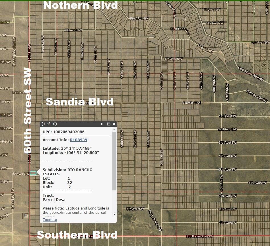 1 Acre 60th (corner Lot U2 B32 L1) Street, Rio Rancho, New Mexico image 3