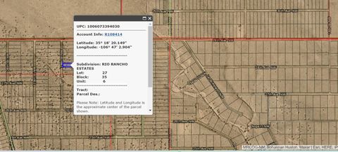 Vacant Land For Sale - XXX 24th Street #6<br/> Rio Rancho, NM 87144