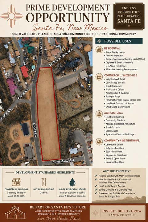 Vacant Land For Sale - 2500 Lopez Lane<br/> Santa Fe County, Santa Fe, NM 87507