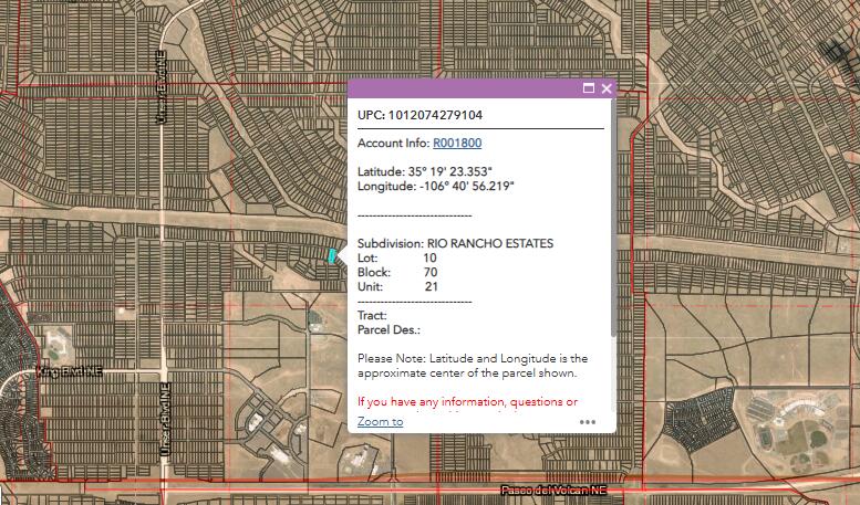 8 Lots at Rio Rancho Estates