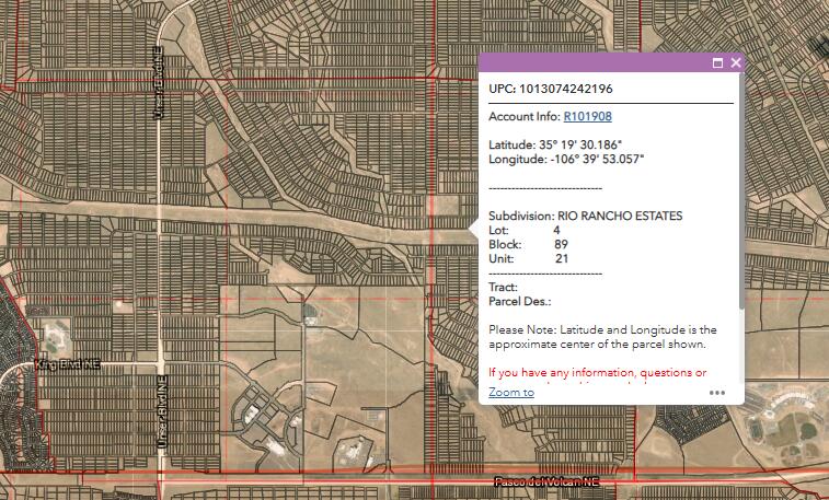 8 Lots at Rio Rancho Estates