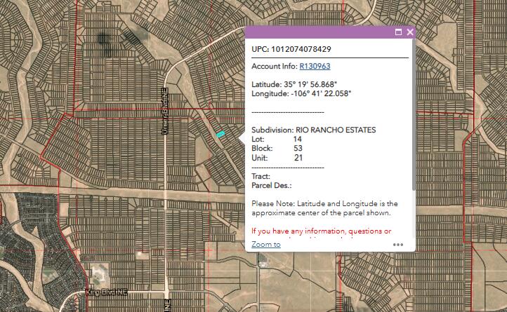 8 Lots at Rio Rancho Estates