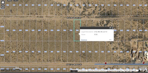 Vacant Land For Sale - 720 Moonbow Avenue<br/> Sandoval County, Rio Rancho, NM 87144