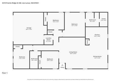 Tiny photo for 3319 Prairie Ridge Street SW, Los Lunas, NM 87031 (MLS # 1106138)