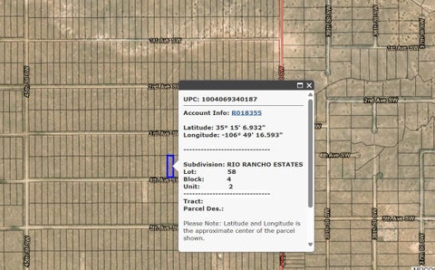 Vacant Land For Sale - XXX 4th Avenue #2<br/> Rio Rancho, NM 87124