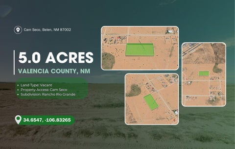 Vacant Land For Sale - Camino Seco<br/> Belen, NM 87002