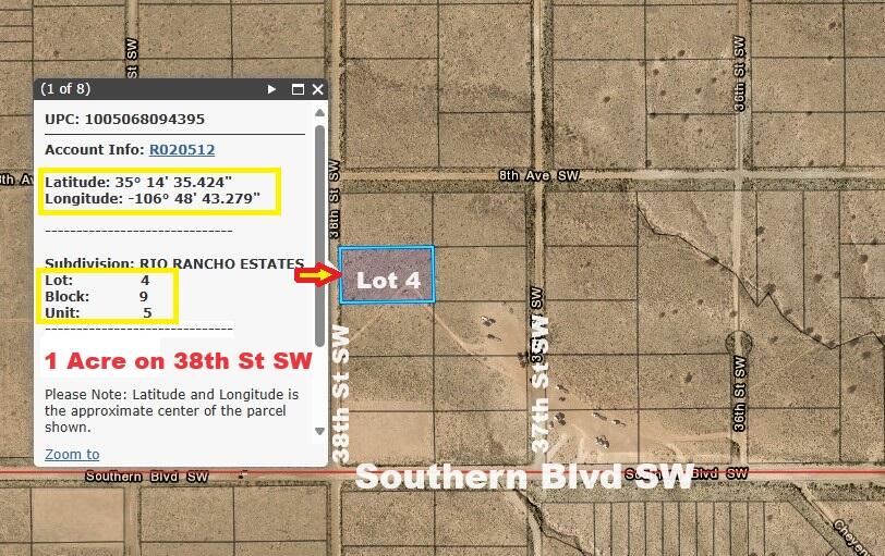 LOT 3 & 4 38th Street, Rio Rancho, New Mexico image 2