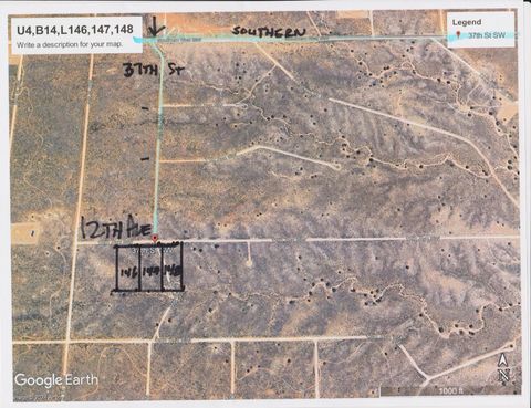 Vacant Land For Sale - Unit 4 37th St/12th Ave. Sw<br/> Sandoval County, Rio Rancho, NM 87124