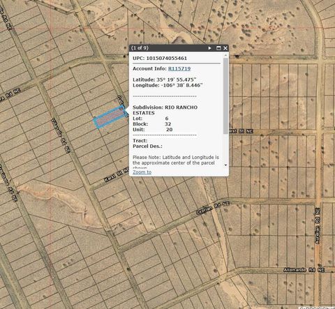 Vacant Land For Sale - 4607 Galton Road<br/> Rio Rancho, NM 87144