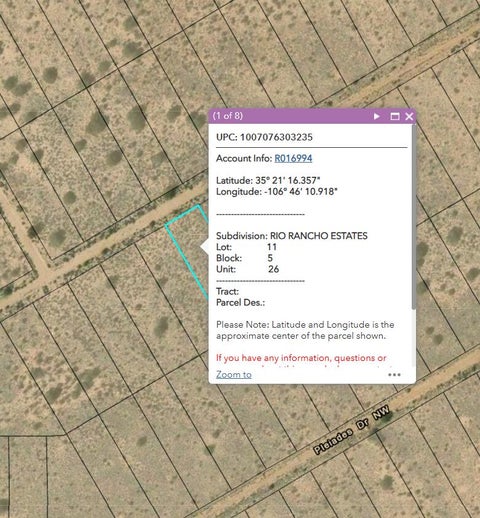 Photo of 0 Rion Dr NW, Rio Rancho, NM 87144 (MLS # 1112182)