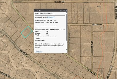 Vacant Land For Sale - Balso Rd Nw<br/> Sandoval County, Rio Rancho, NM 87144