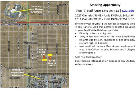 Vacant Land For Sale - Camelot Street<br/> Rio Rancho, NM 87144